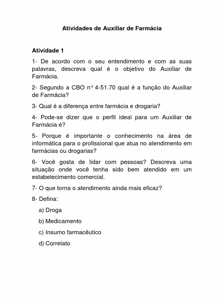 O que é uma farmácia de oficina?