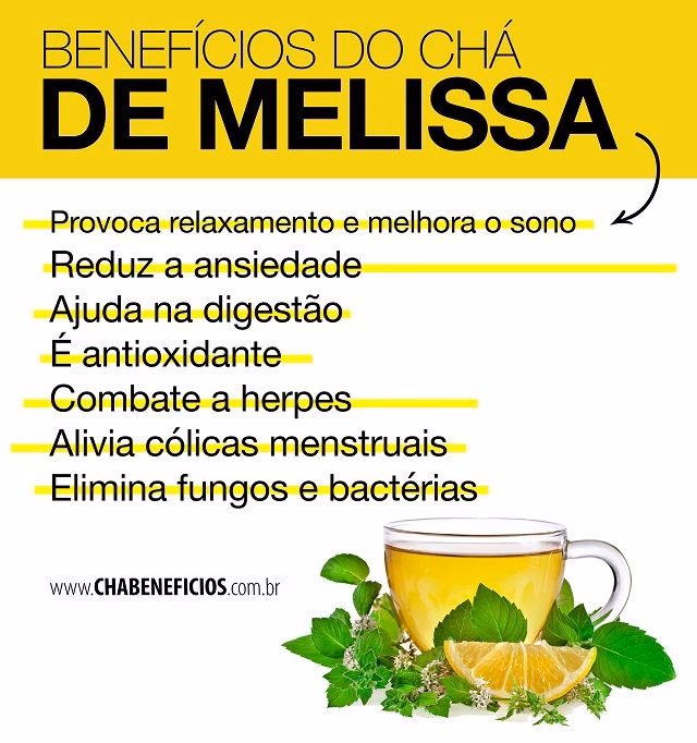 Que outro nome tem o chá de melissa?