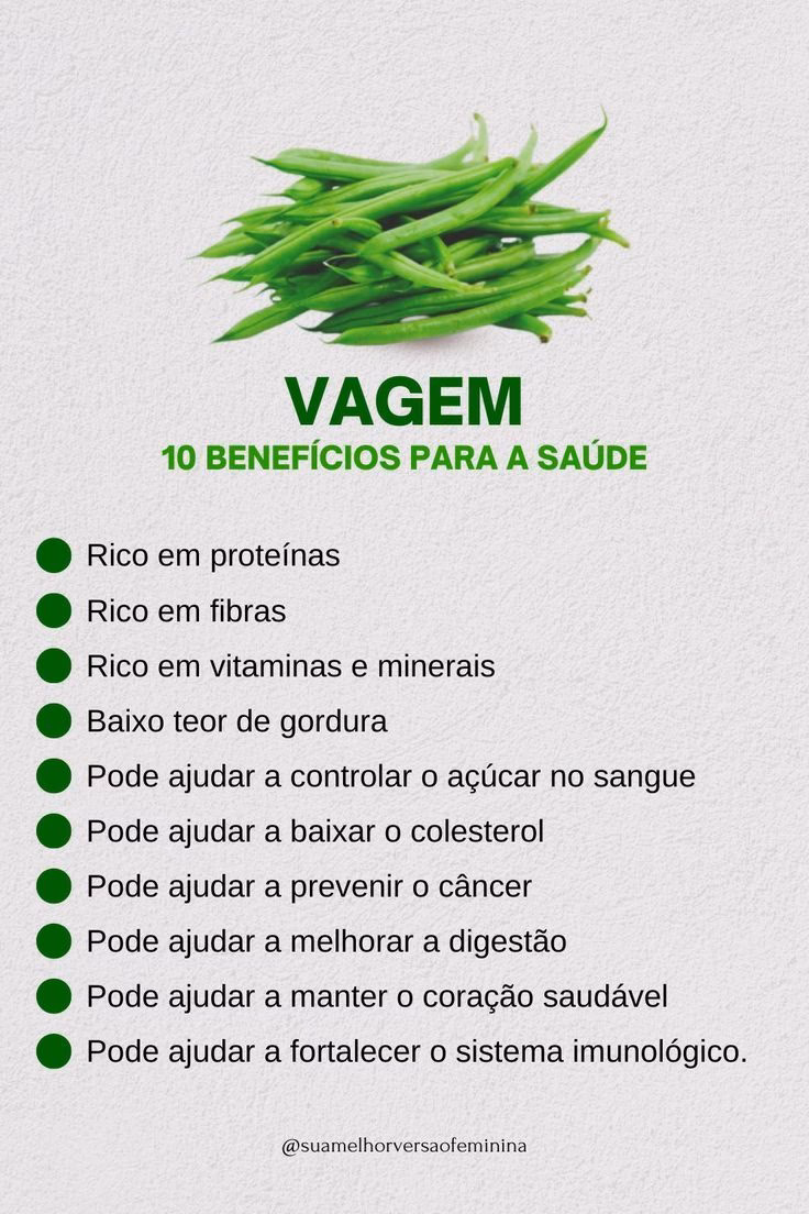 Quais são os benefícios do feijão verde para a saúde?