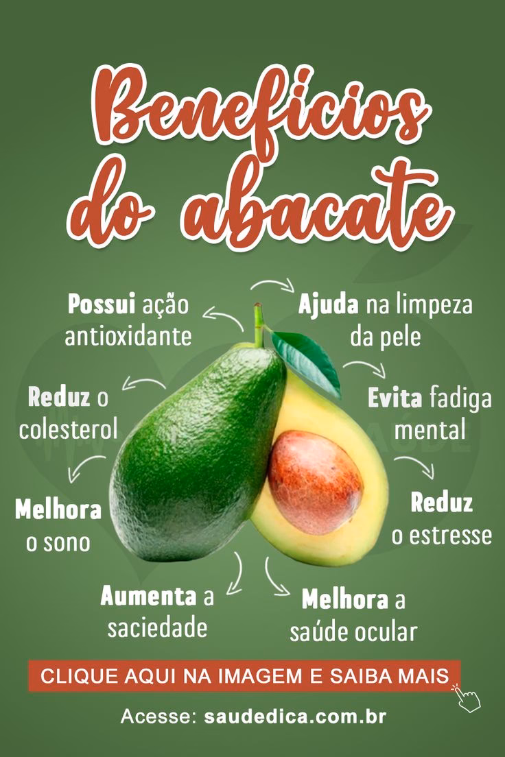 Quais vitaminas tem no abacate?