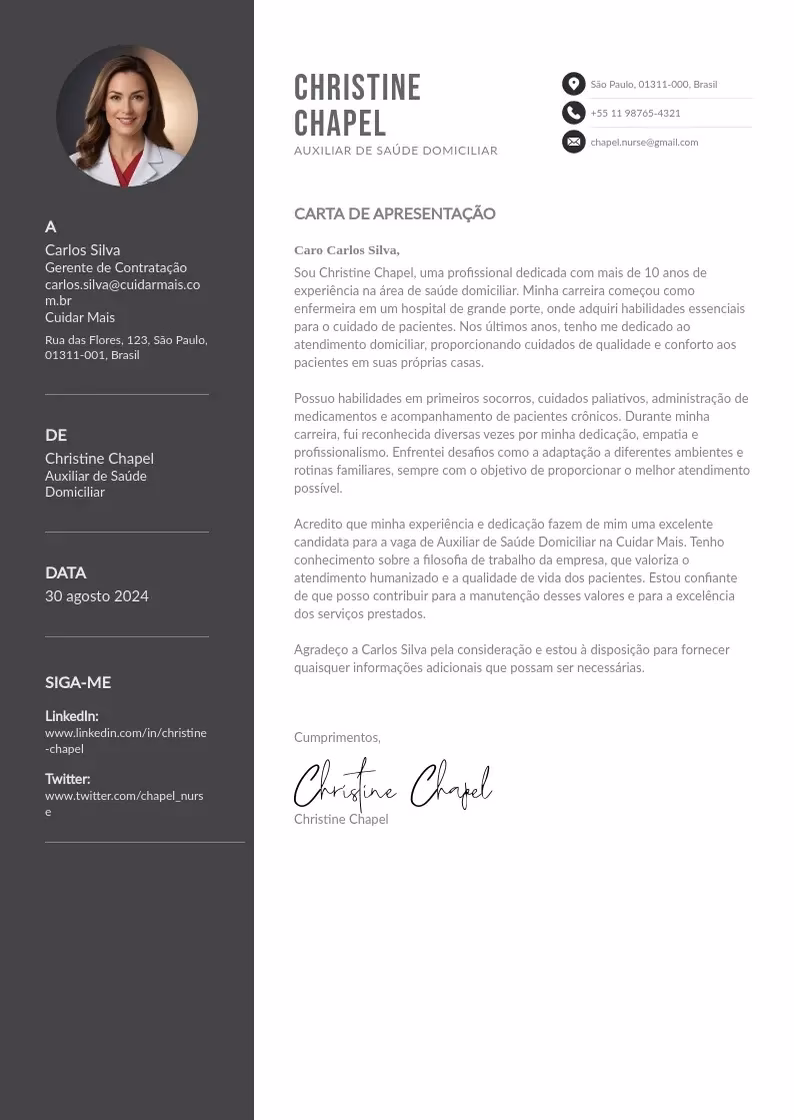 O que escrever na carta de motivação?