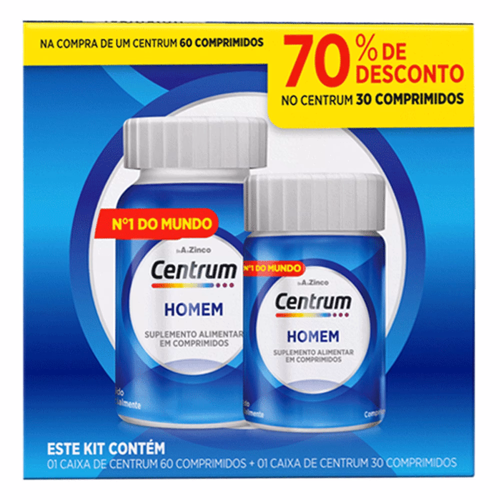 Que vitaminas tem o Centrum 50?