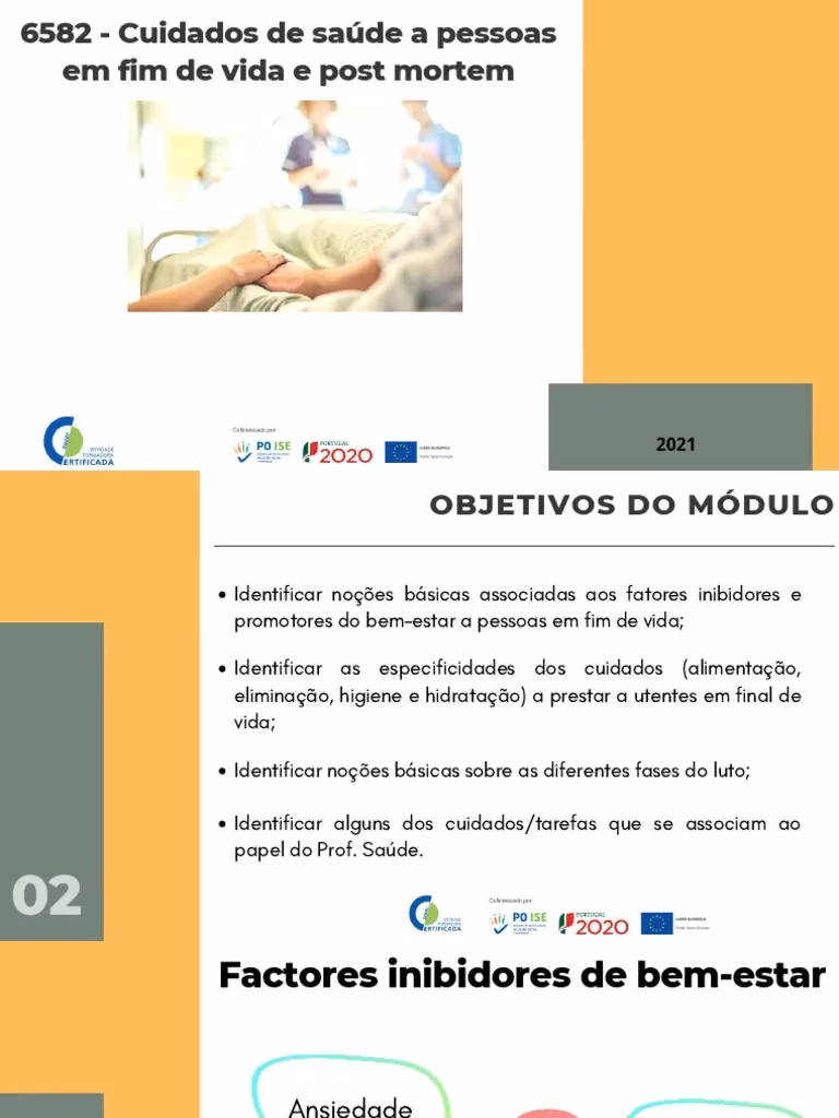 Quais são as fases da pessoa em estado terminal?