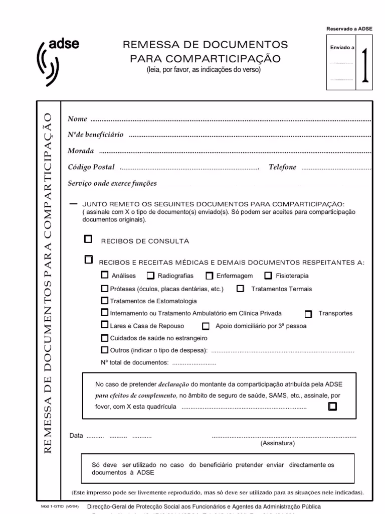 Como confirmar um pedido de reembolso da ADSE?