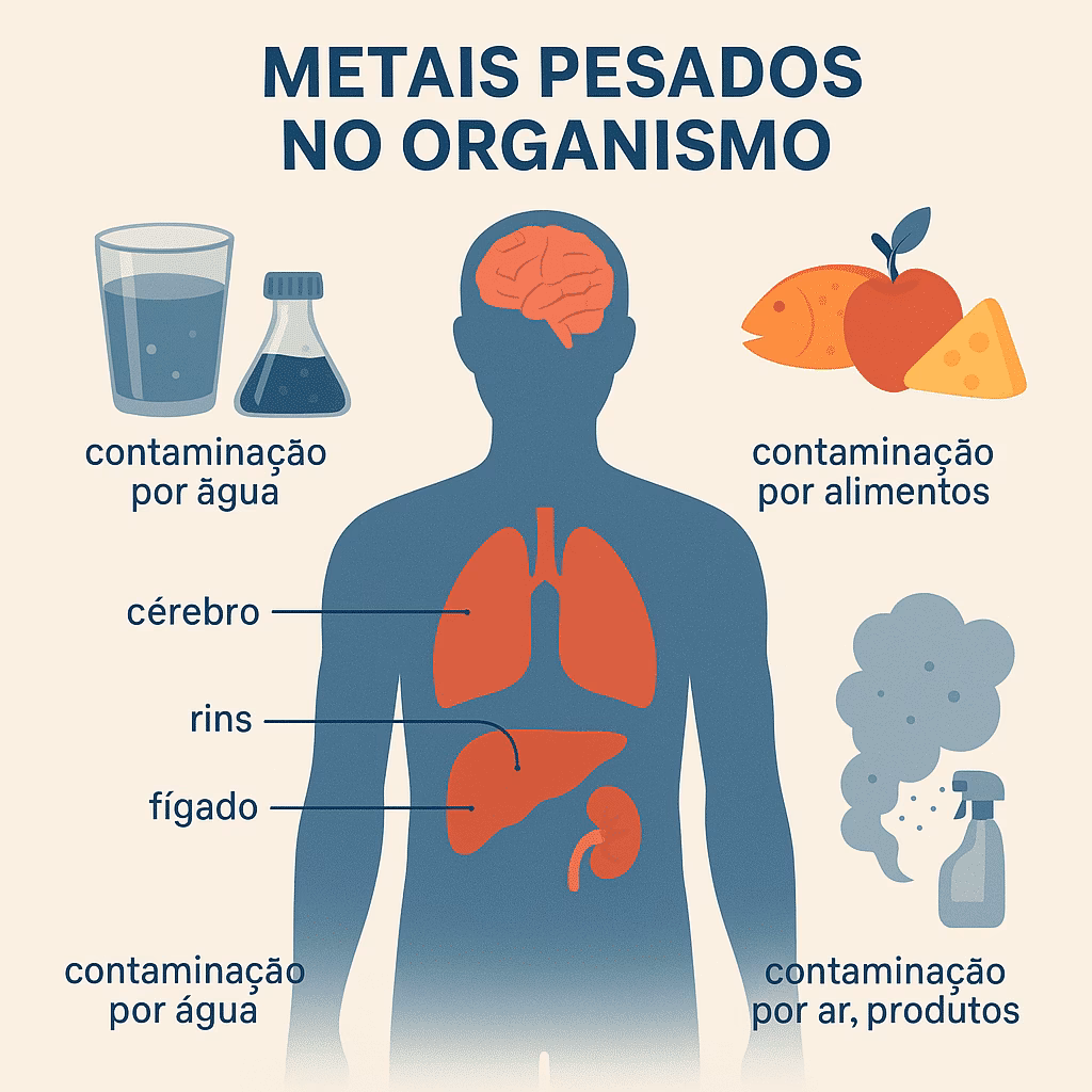 Como é que o chumbo entra no organismo humano?