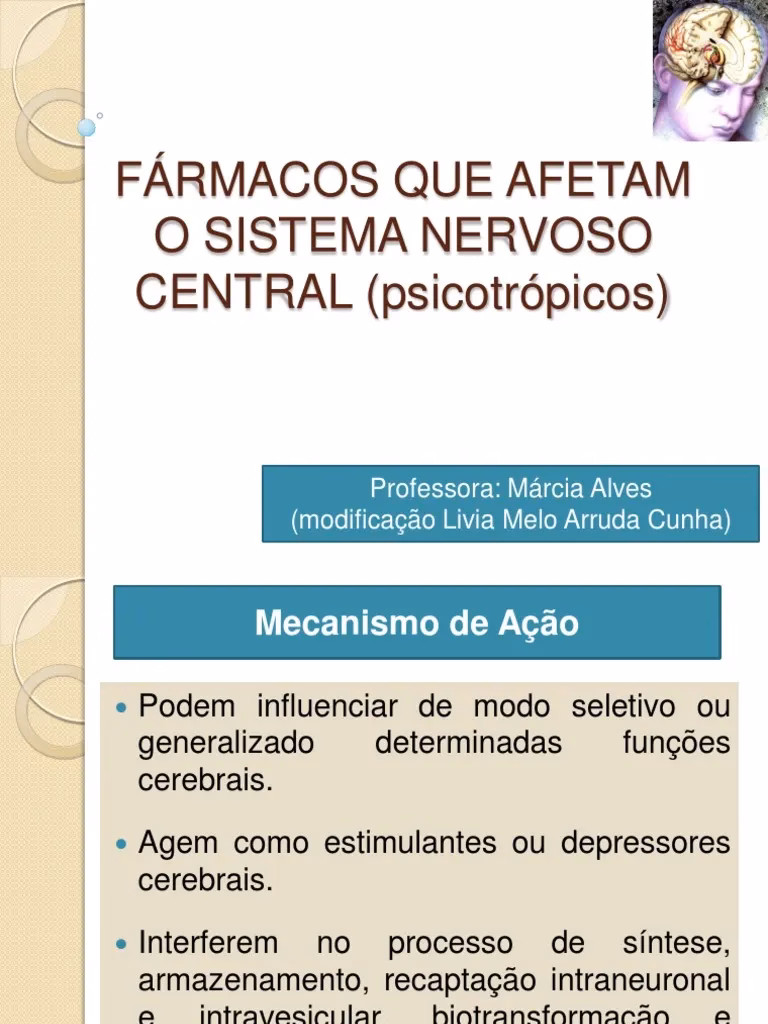 Quais são os medicamentos do sistema nervoso?