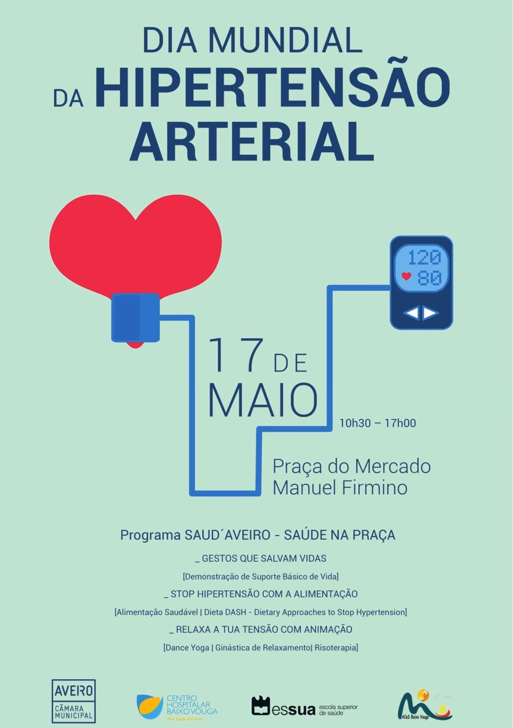 Qual é a tensão arterial normal por idade?
