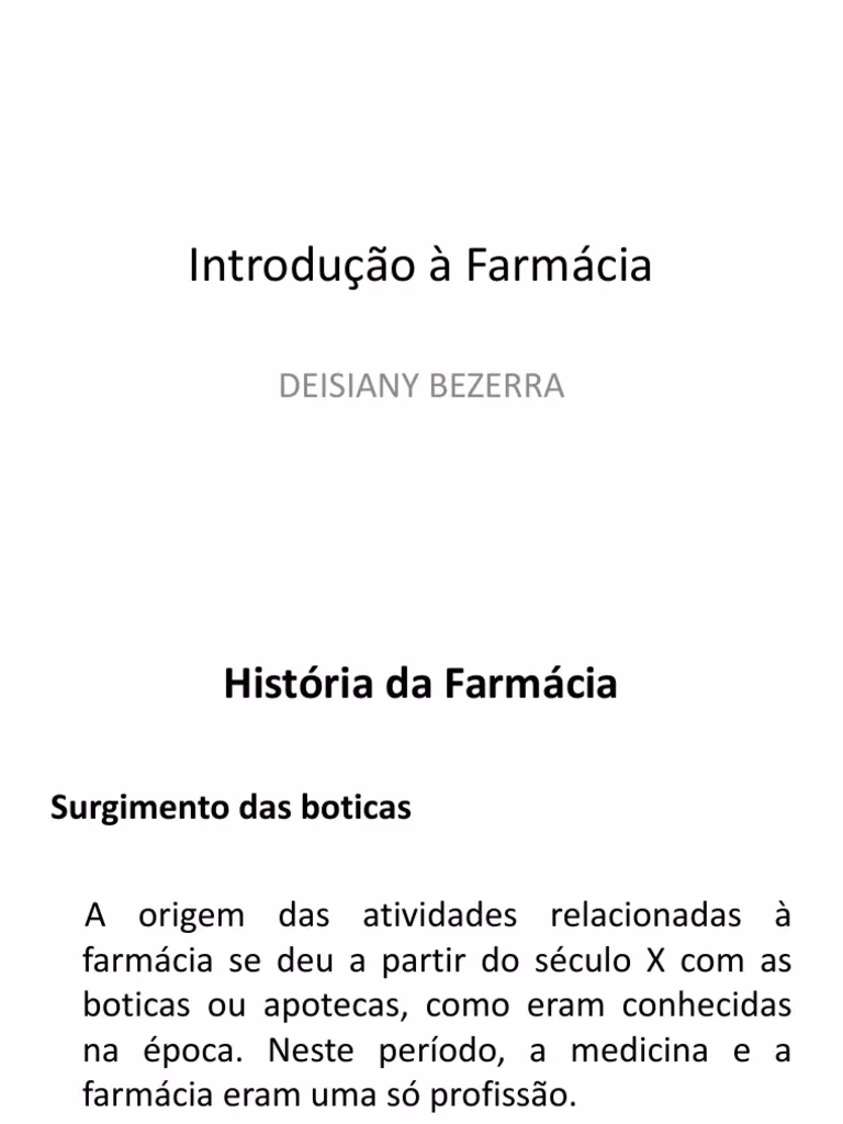 Quem é o pai da Farmácia?