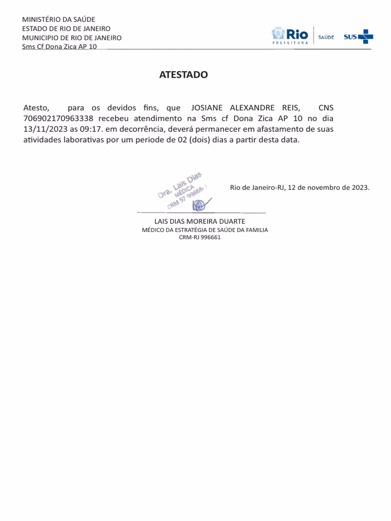 Como fazer um atestado médico?