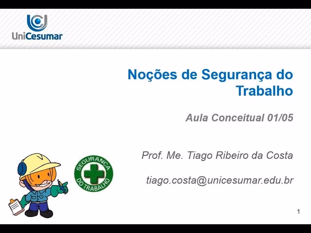 Quais são os conceitos básicos de segurança no trabalho?