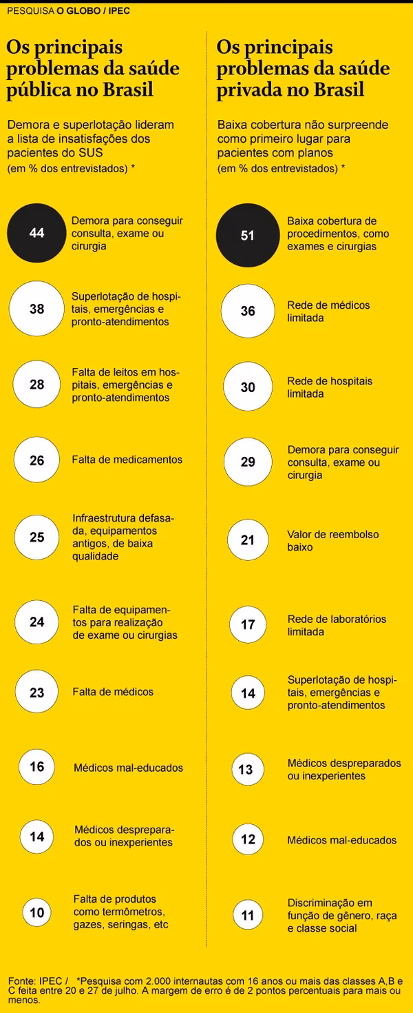 Quais são os principais problemas de saúde enfrentados?