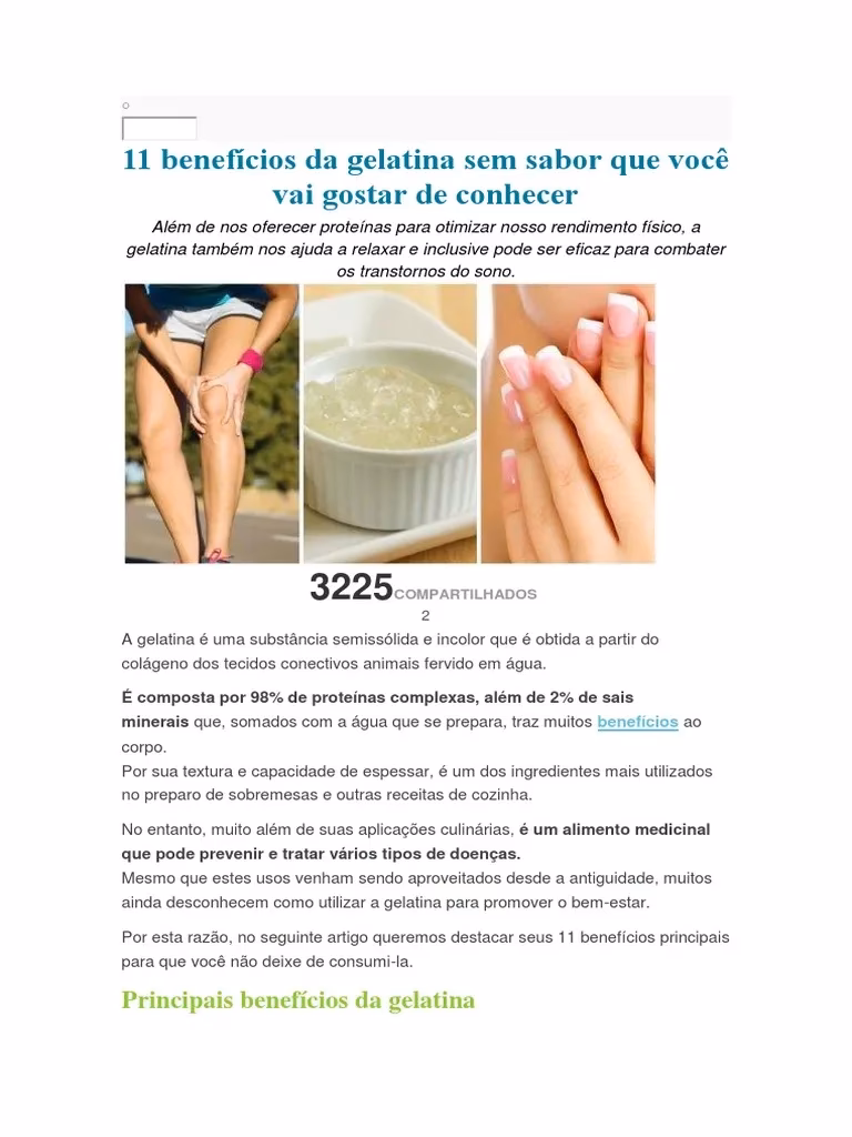 Pode-se comer gelatina todos os dias?