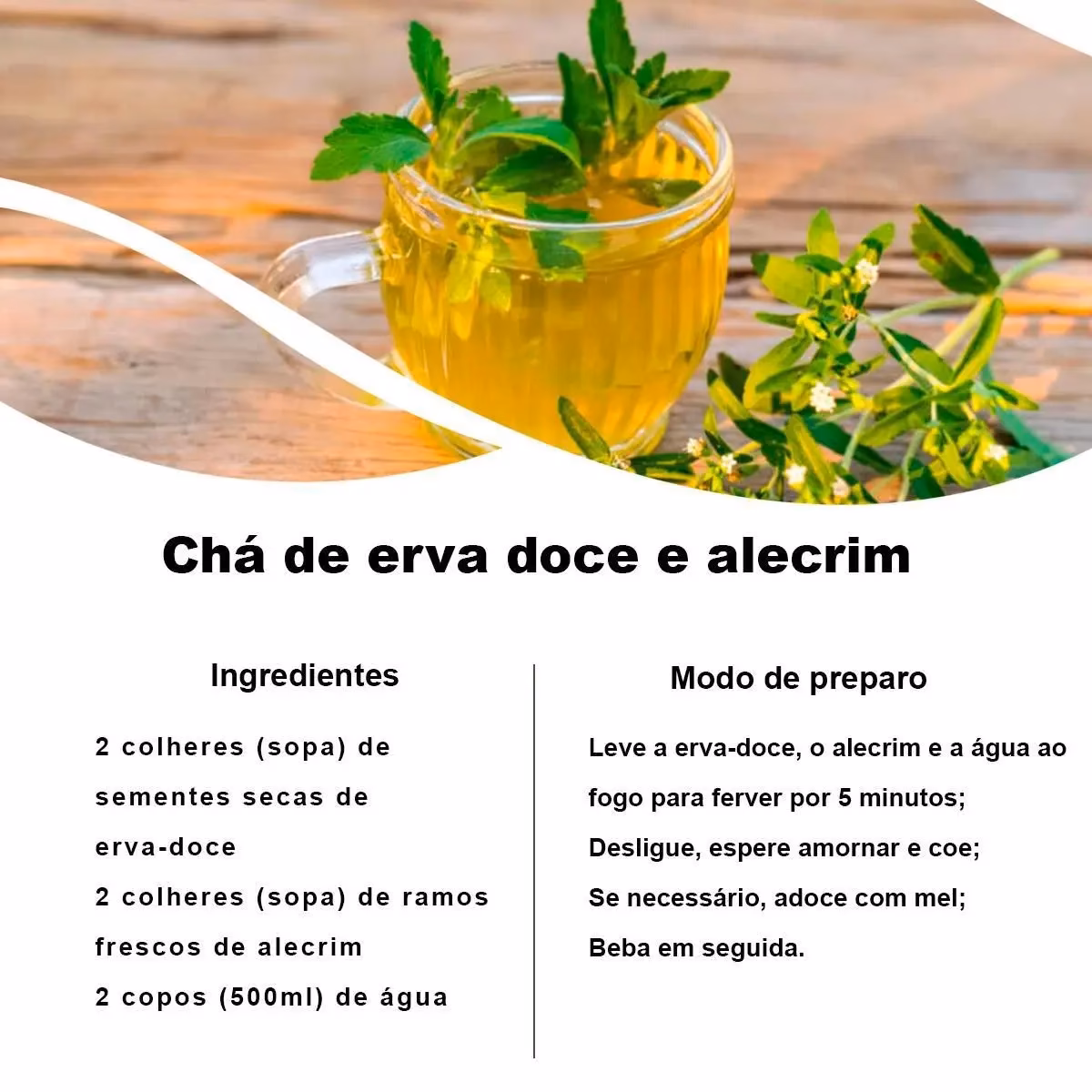 Quais são os benefícios do chá de erva-doce?