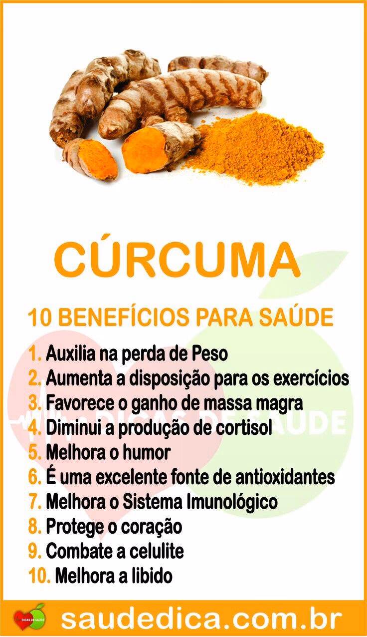Qual é o efeito da cúrcuma no nosso organismo?